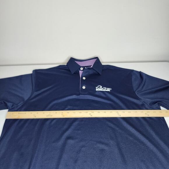 FootJoy Navy With Purple Golf Polo Size XL BearTrap Dunes Embroidery - Picture 8 of 9